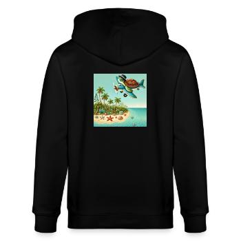 Pilote méchant - Veste à capuche bio CULTIVATOR Stanley/Stella Unisexe - noir - Dos - Anna (173cm)