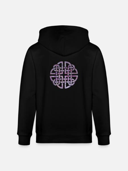 Celtic knot 8 e 62 - Stanley/Stella CULTIVATOR  Unisex Organic Hooded Jacket - black