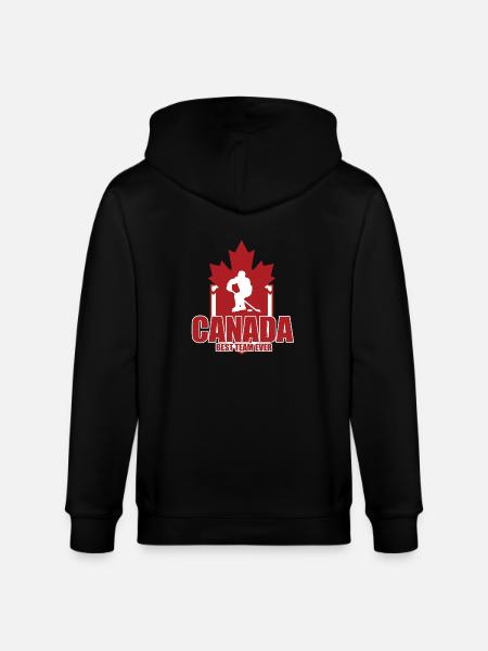 Canada Hockey - Stanley/Stella Unisex Bio-Kapuzenjacke CULTIVATOR  - Schwarz