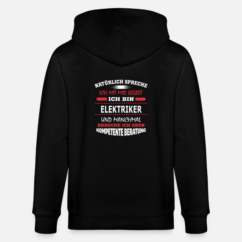 ELEKTRIKER - Stanley/Stella Unisex Bio-Kapuzenjacke CULTIVATOR  - Schwarz