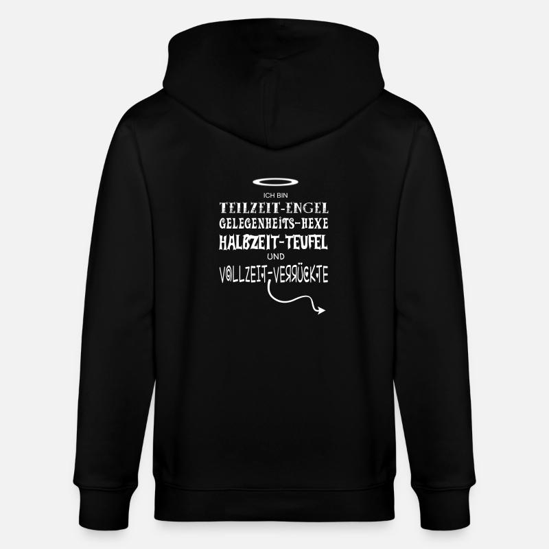 Engel-Hexe-Teufel - Stanley/Stella Unisex Bio-Kapuzenjacke CULTIVATOR  - Schwarz