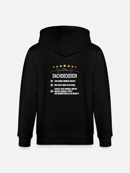 DACHDECKERIN - Stanley/Stella Unisex Bio-Kapuzenjacke CULTIVATOR - Schwarz