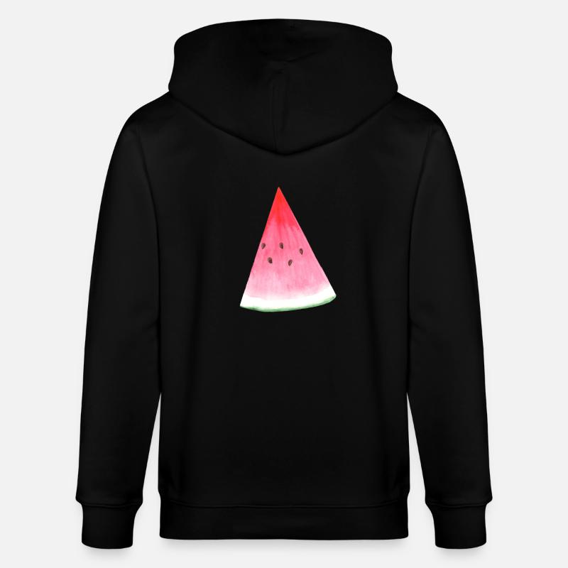 Pastèque - Veste à capuche bio CULTIVATOR Stanley/Stella Unisexe - noir