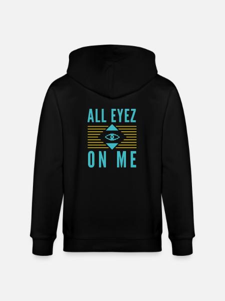 All Eyez on Me 2Pac - Stanley/Stella CULTIVATOR  Unisex Organic Hooded Jacket - black