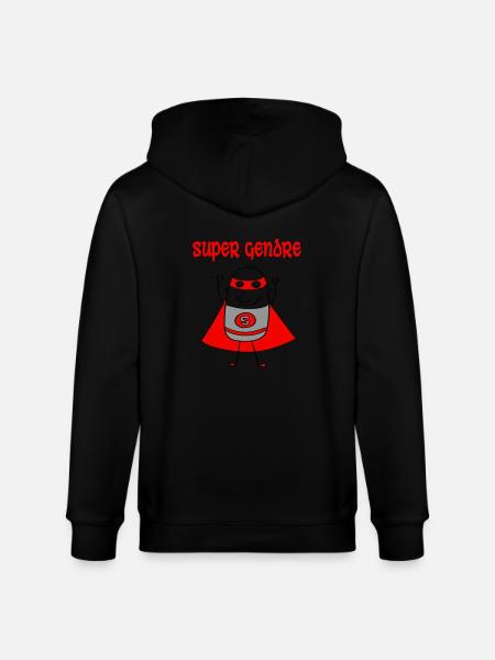 Super gendre - Veste à capuche bio CULTIVATOR Stanley/Stella Unisexe - noir