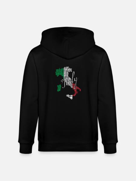 Italy - Stanley/Stella Unisex Bio-Kapuzenjacke CULTIVATOR - Schwarz