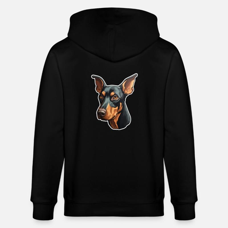Dobermann - Veste à capuche bio CULTIVATOR Stanley/Stella Unisexe - noir