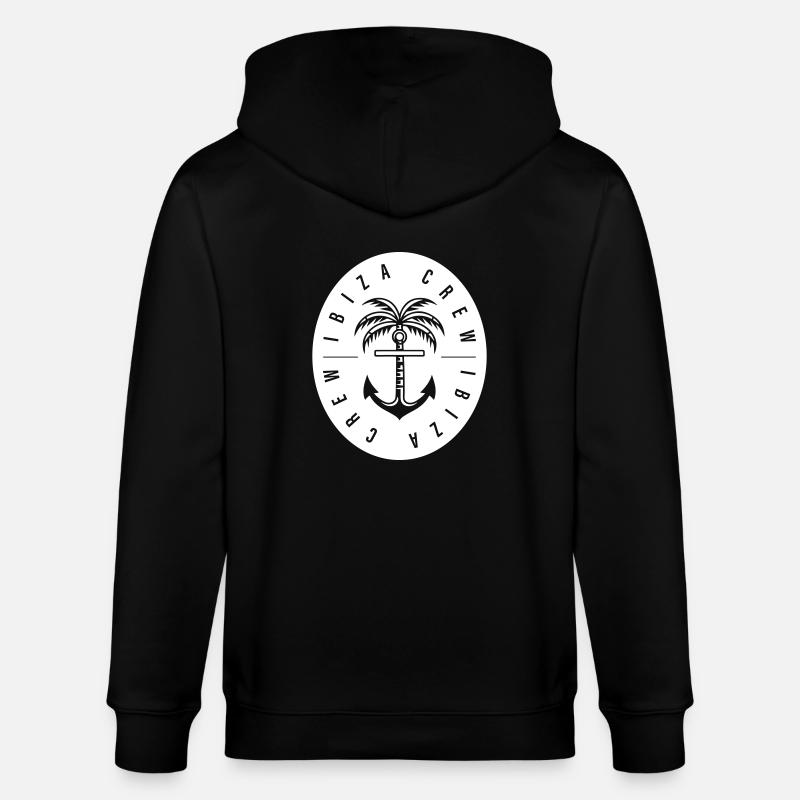 Palmier d’ancre d’équipage d’Ibiza - Veste à capuche bio CULTIVATOR Stanley/Stella Unisexe - noir