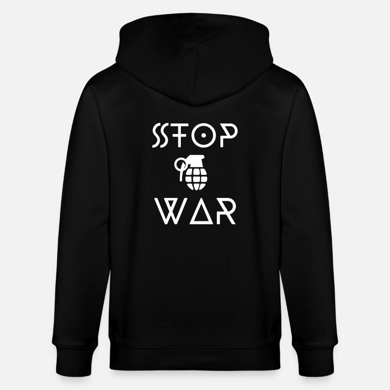 KRIEG STOPPEN - Stanley/Stella Unisex Bio-Kapuzenjacke CULTIVATOR - Schwarz