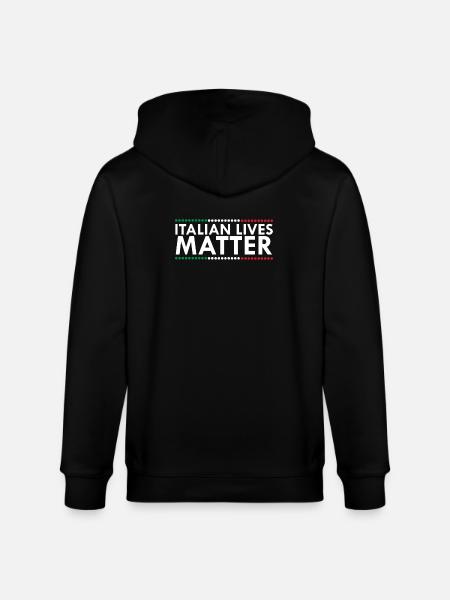 Italian Lives Matter - Stanley/Stella CULTIVATOR Unisex Organic Hooded Jacket - black