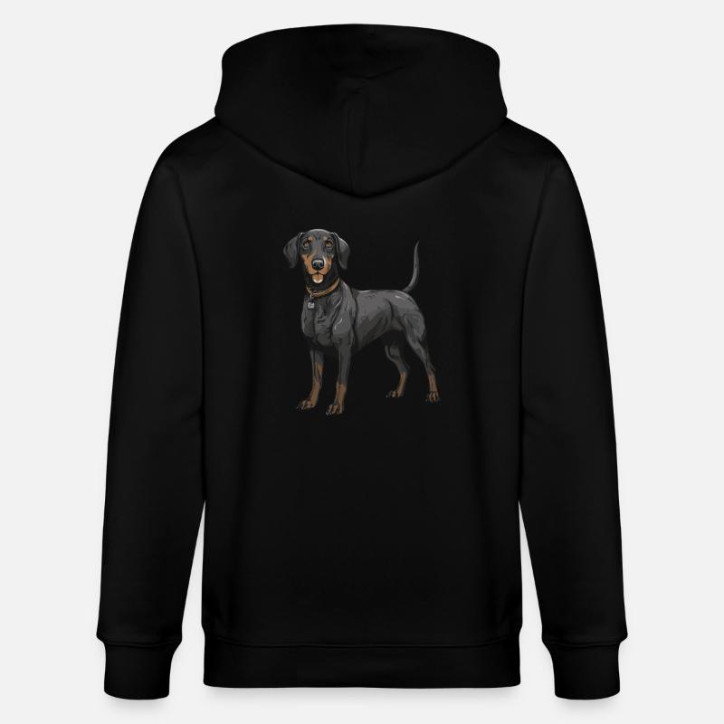 Teckel Dackel - Veste à capuche bio CULTIVATOR Stanley/Stella Unisexe - noir