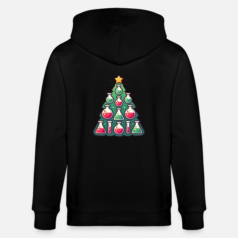 Chimie Conception d’arbre de Noël - Veste à capuche bio CULTIVATOR Stanley/Stella Unisexe - noir