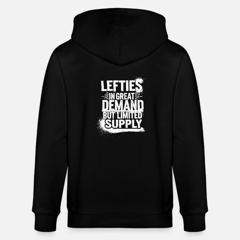 Lefties sind einzigartig - Stanley/Stella Unisex Bio-Kapuzenjacke CULTIVATOR - Schwarz