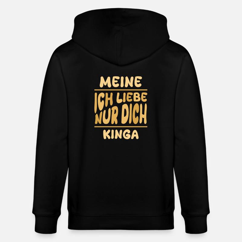 Frau Kinga - Stanley/Stella Unisex Bio-Kapuzenjacke CULTIVATOR  - Schwarz