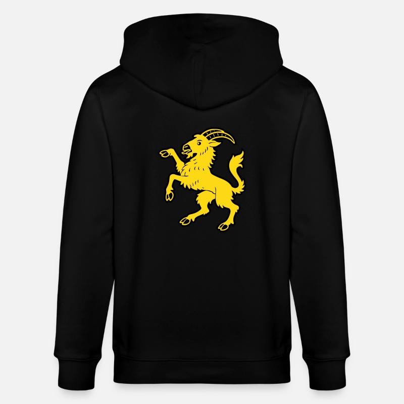 Chèvre Hälsinge - Veste à capuche bio CULTIVATOR Stanley/Stella Unisexe - noir