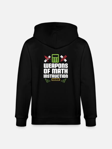 Math math teacher GEschenk - Stanley/Stella CULTIVATOR  Unisex Organic Hooded Jacket - black