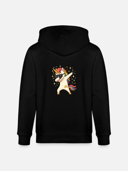 Einhorn - Stanley/Stella Unisex Bio-Kapuzenjacke CULTIVATOR  - Schwarz