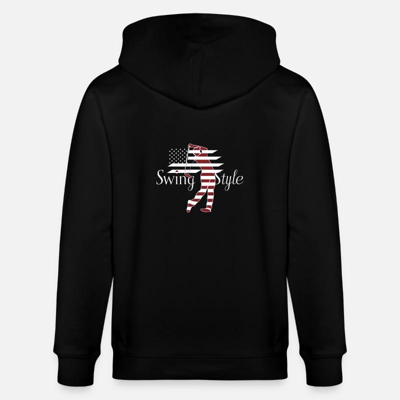 Swing Style Golf Golfing USA - Veste à capuche bio CULTIVATOR Stanley/Stella Unisexe - noir
