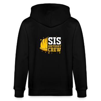 Baustelle Kindergeburtstag - Stanley/Stella Unisex Bio-Kapuzenjacke CULTIVATOR  - Schwarz - Hinten - Anna (173cm)