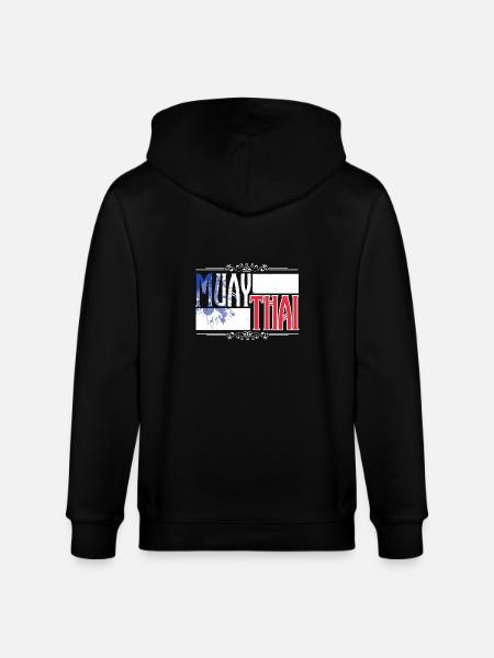 Muay Thai France - Stanley/Stella CULTIVATOR  Unisex Organic Hooded Jacket - black