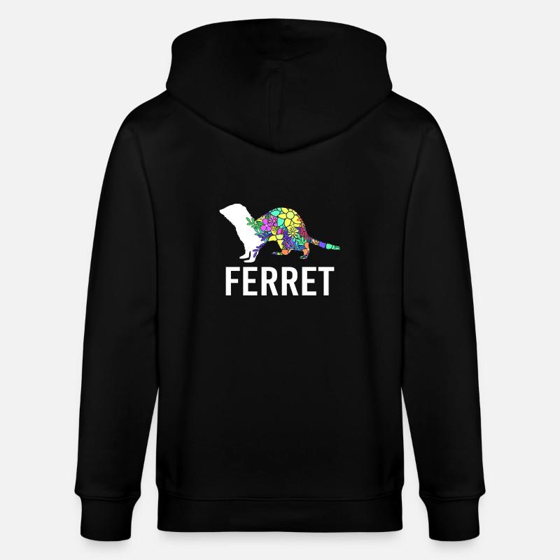 Frettchen - Stanley/Stella Unisex Bio-Kapuzenjacke CULTIVATOR  - Schwarz