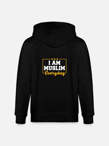 Muslimsk islam Muslimsk Muslima Eid Mubarak - Stanley/Stella økologisk unisex-hættejakke CULTIVATOR  - sort