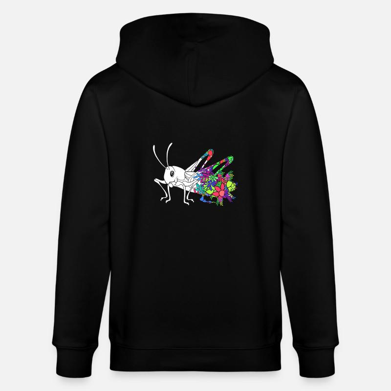 Sauterelle - Veste à capuche bio CULTIVATOR Stanley/Stella Unisexe - noir