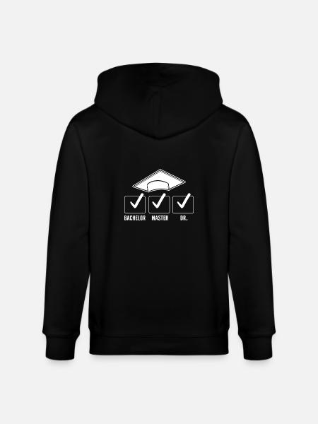 Master Studium Abschlussfeier Bachelor - Stanley/Stella Unisex Bio-Kapuzenjacke CULTIVATOR  - Schwarz