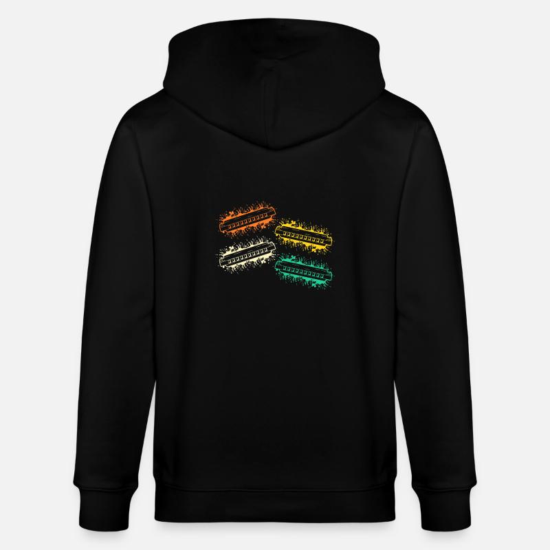 Harmonica Harmonica - Veste à capuche bio CULTIVATOR Stanley/Stella Unisexe - noir