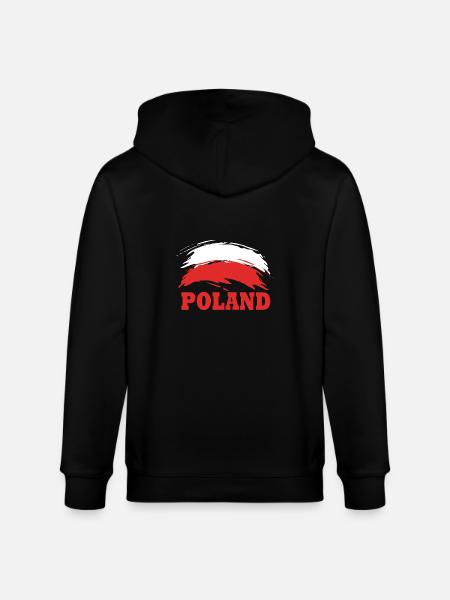 Poland Polish - Stanley/Stella CULTIVATOR Unisex Organic Hooded Jacket - black