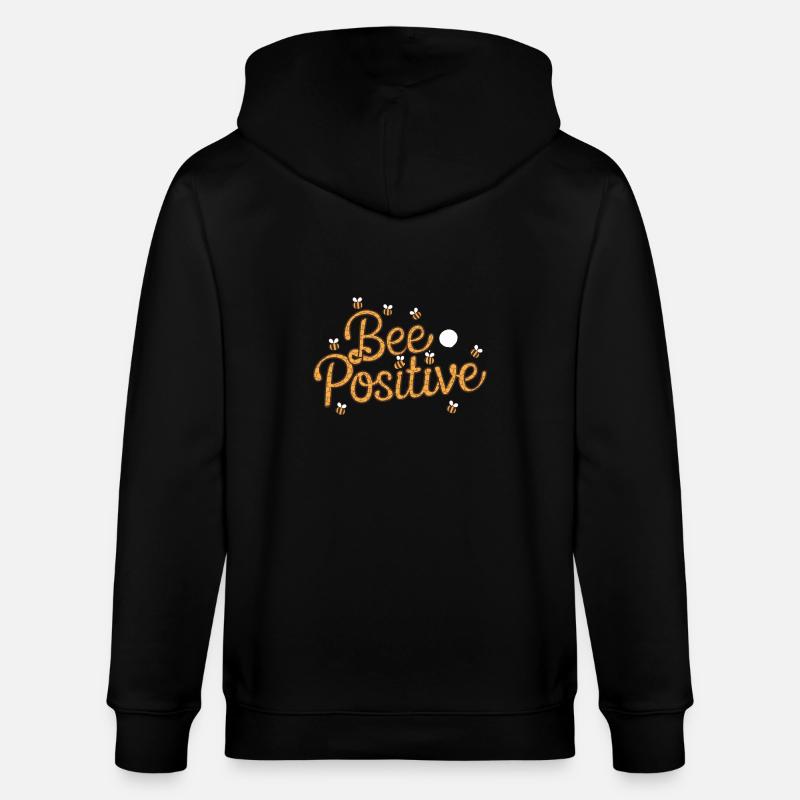 Bee Beekeeper Positive - Stanley/Stella Unisex Bio-Kapuzenjacke CULTIVATOR - Schwarz