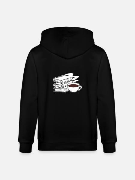 Author Coffee Book - Stanley/Stella CULTIVATOR  Unisex Organic Hooded Jacket - black
