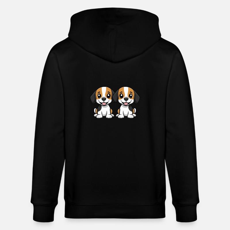 Bande dessinée Beagle Dog - Veste à capuche bio CULTIVATOR Stanley/Stella Unisexe - noir