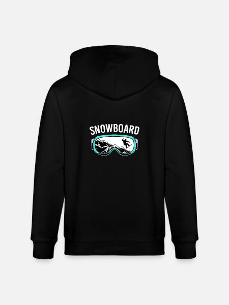 Snowboard Snowboarding Snowboard Holidays Snowboarders - Stanley/Stella CULTIVATOR Unisex Organic Hooded Jacket - black