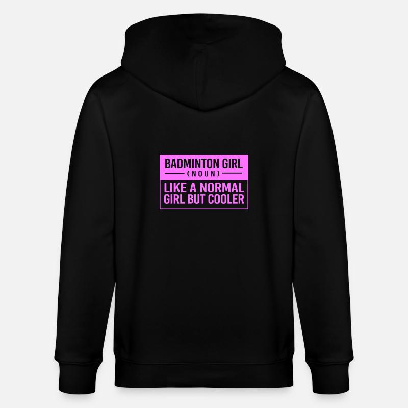 Badminton - Stanley/Stella Unisex Bio-Kapuzenjacke CULTIVATOR - Schwarz