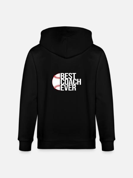 Baseball Coach - Stanley/Stella CULTIVATOR  Unisex Organic Hooded Jacket - black