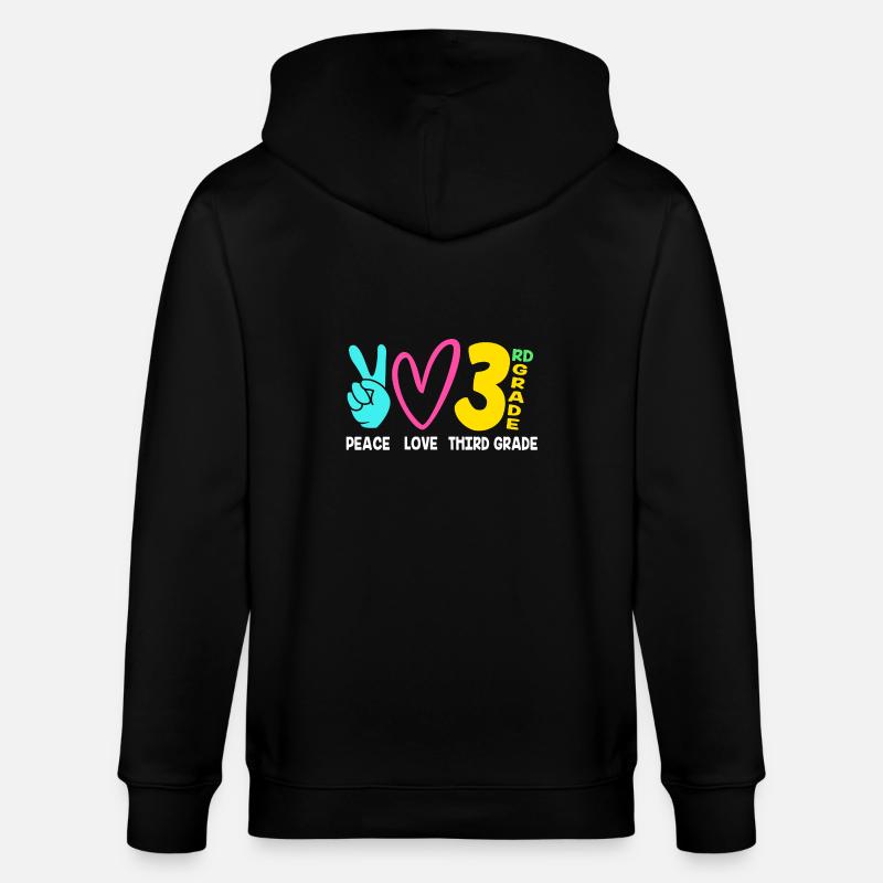 3. Klasse - Stanley/Stella Unisex Bio-Kapuzenjacke CULTIVATOR  - Schwarz