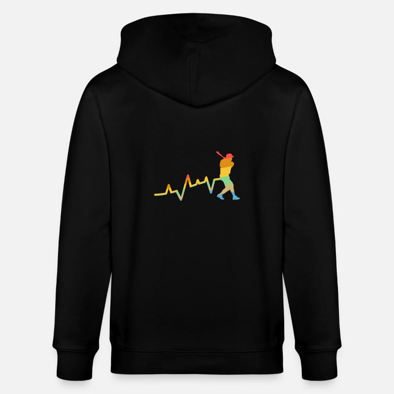 Baseball Player Evolution Baseball - Stanley/Stella CULTIVATOR  Unisex Organic Hooded Jacket - black