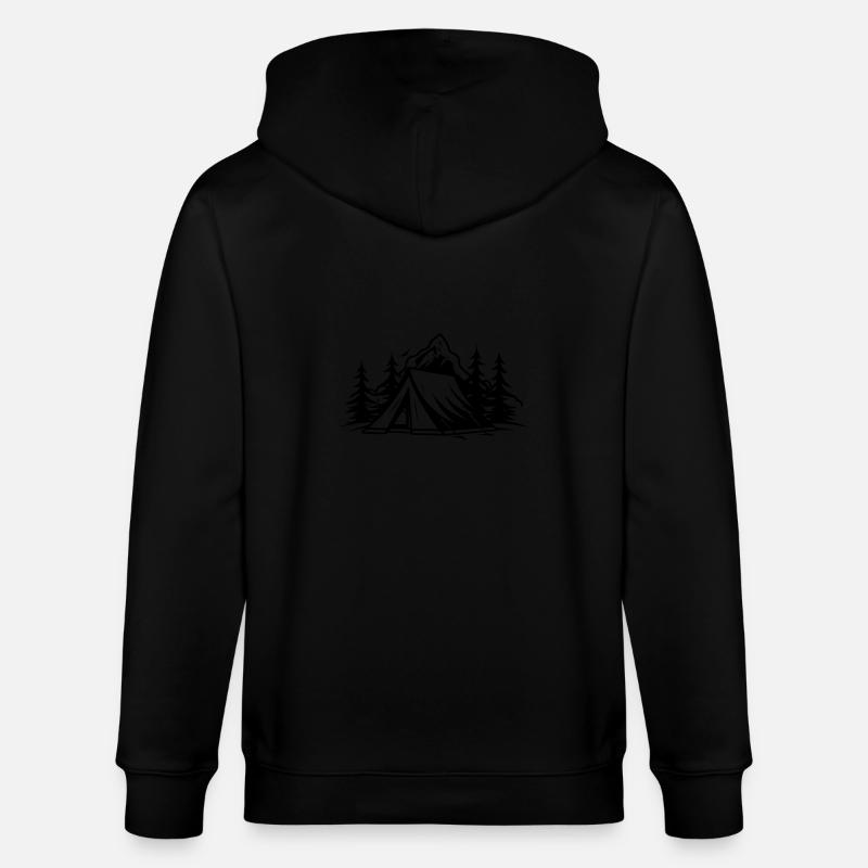 Tente de camping - Veste à capuche bio CULTIVATOR Stanley/Stella Unisexe - noir