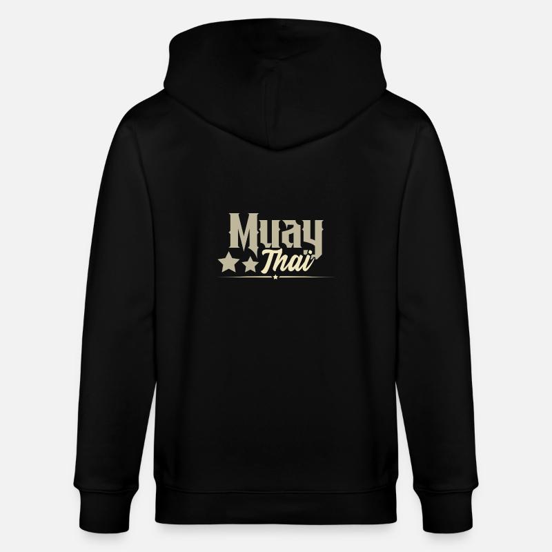 Muay Thaï - Veste à capuche bio CULTIVATOR Stanley/Stella Unisexe - noir