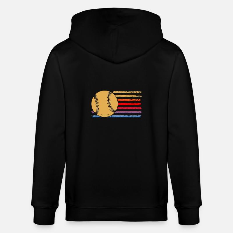 Baseballspieler Baseball - Stanley/Stella Unisex Bio-Kapuzenjacke CULTIVATOR  - Schwarz