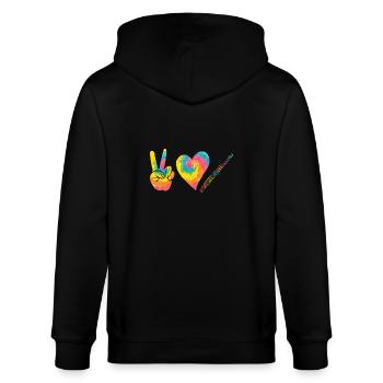 Flötist Querflöte - Stanley/Stella Unisex Bio-Kapuzenjacke CULTIVATOR  - Schwarz - Hinten - Anna (173cm)