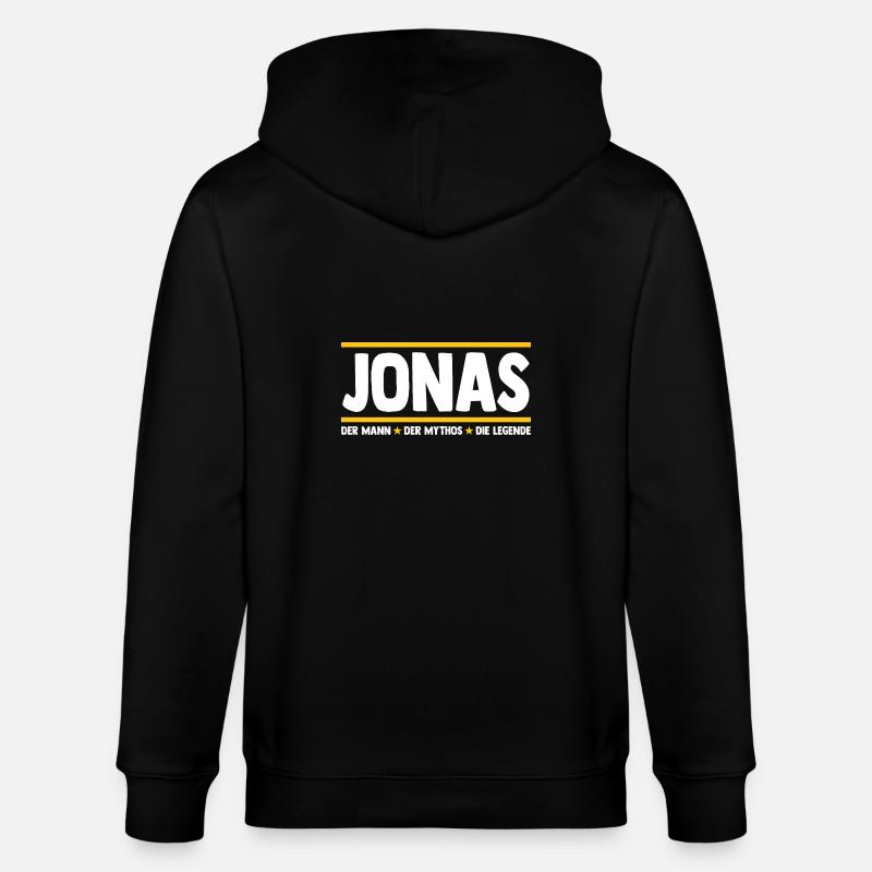 Jonas - Stanley/Stella Unisex Bio-Kapuzenjacke CULTIVATOR  - Schwarz