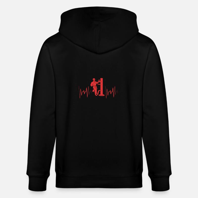 Wing Chun - Stanley/Stella Unisex Bio-Kapuzenjacke CULTIVATOR  - Schwarz