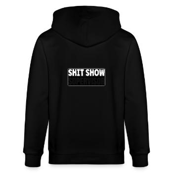Shit Show Supervisor - Stanley/Stella Unisex Bio-Kapuzenjacke CULTIVATOR  - Schwarz - Hinten - Anna (173cm)
