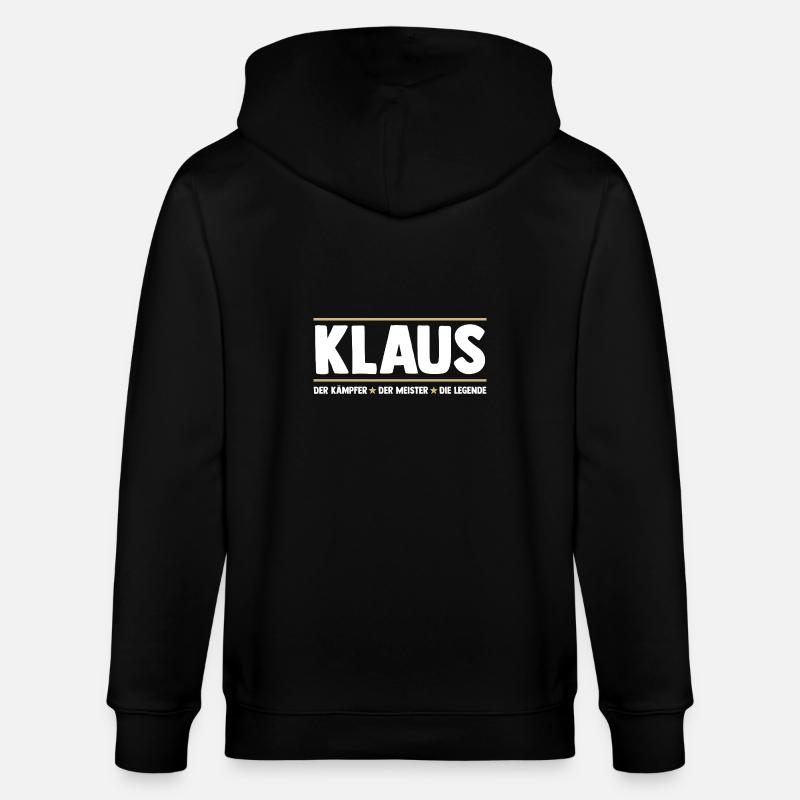 Klaus - Stanley/Stella Unisex Bio-Kapuzenjacke CULTIVATOR - Schwarz