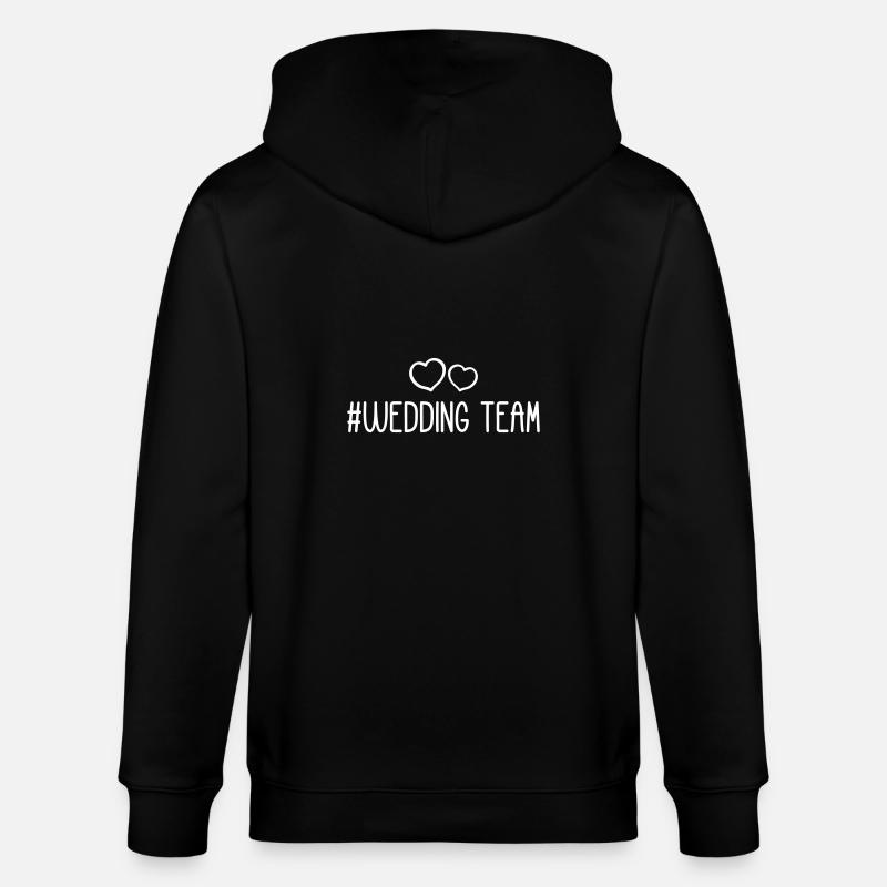 Cœur d’équipe de mariage - Veste à capuche bio CULTIVATOR Stanley/Stella Unisexe - noir