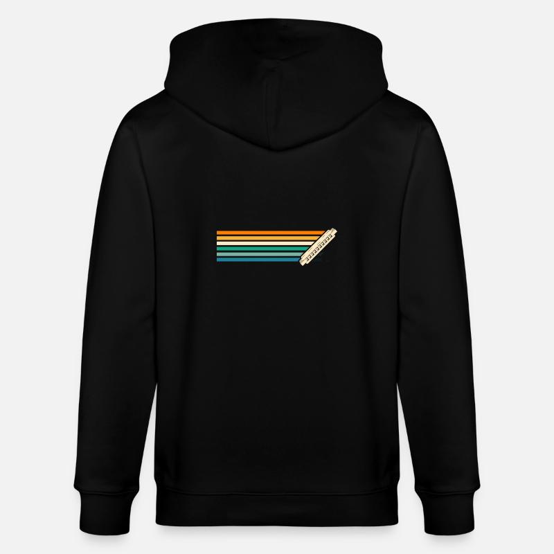 Harmonika Mundharmonika - Stanley/Stella Unisex Bio-Kapuzenjacke CULTIVATOR  - Schwarz