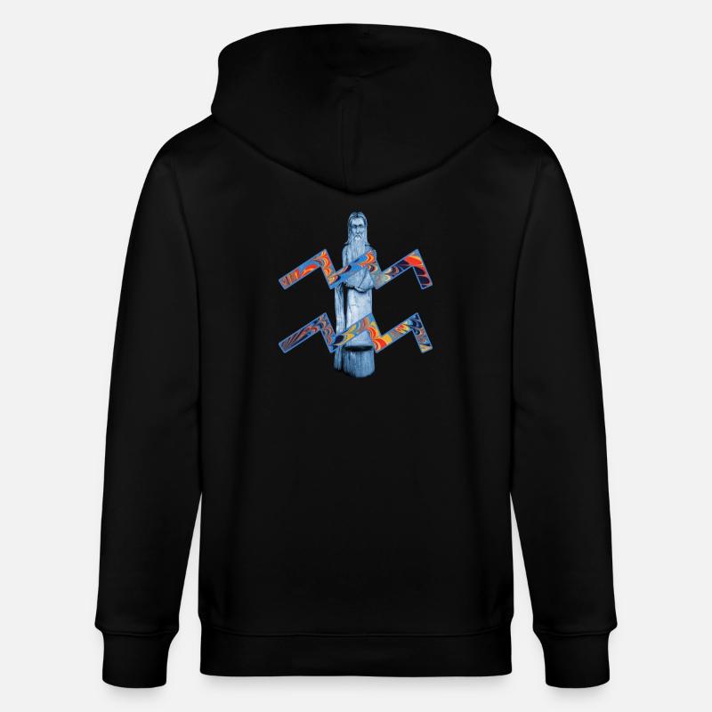 Verseau E 58 - Veste à capuche bio CULTIVATOR Stanley/Stella Unisexe - noir