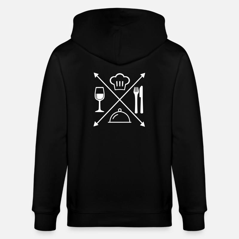 Restaurant - Stanley/Stella Unisex Bio-Kapuzenjacke CULTIVATOR  - Schwarz